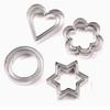 3/12pcs Cookie Cutters Stainless Steel Flowers Heart Circle Stars Baking Mould DIY Baking Molds Biscuit Cutter Fruit Egg Mould