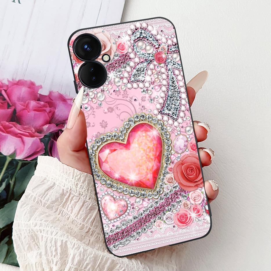 

For Tecno Spark 9 Pro Case Spark9 Pro KH7n New Luxury Painted Cover Soft Silicone Phone Case For Tecno Spark 9T Spark9T KH6 Bags Tecno Spark 9T