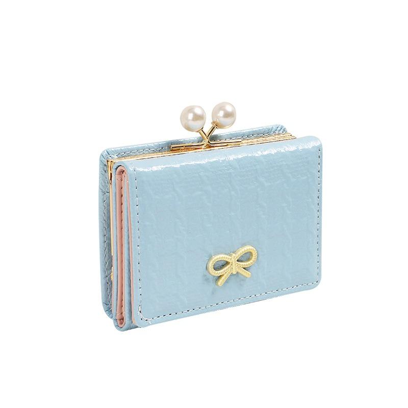 New 30% off short women's small wallet student folding wallet cartoon cute butterfly card bag wallet