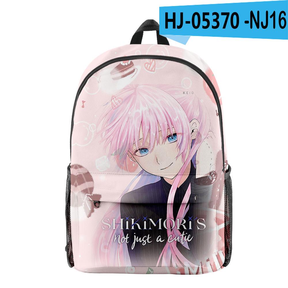 Classic Shikimori's Not Just a Cutie pupil Bookbag Notebook Backpacks 3D Print Oxford Waterproof Boys/Girls Travel Backpacks