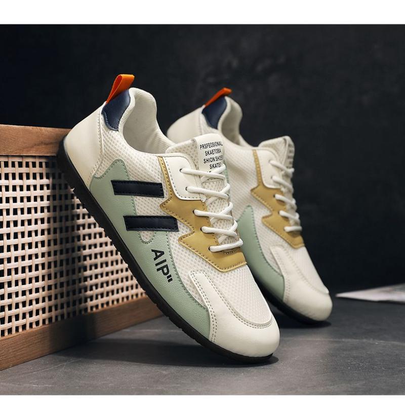 Популярная мужская дышащая обувь для вождения со скользкой сеткой. Модная мужская — фото 10