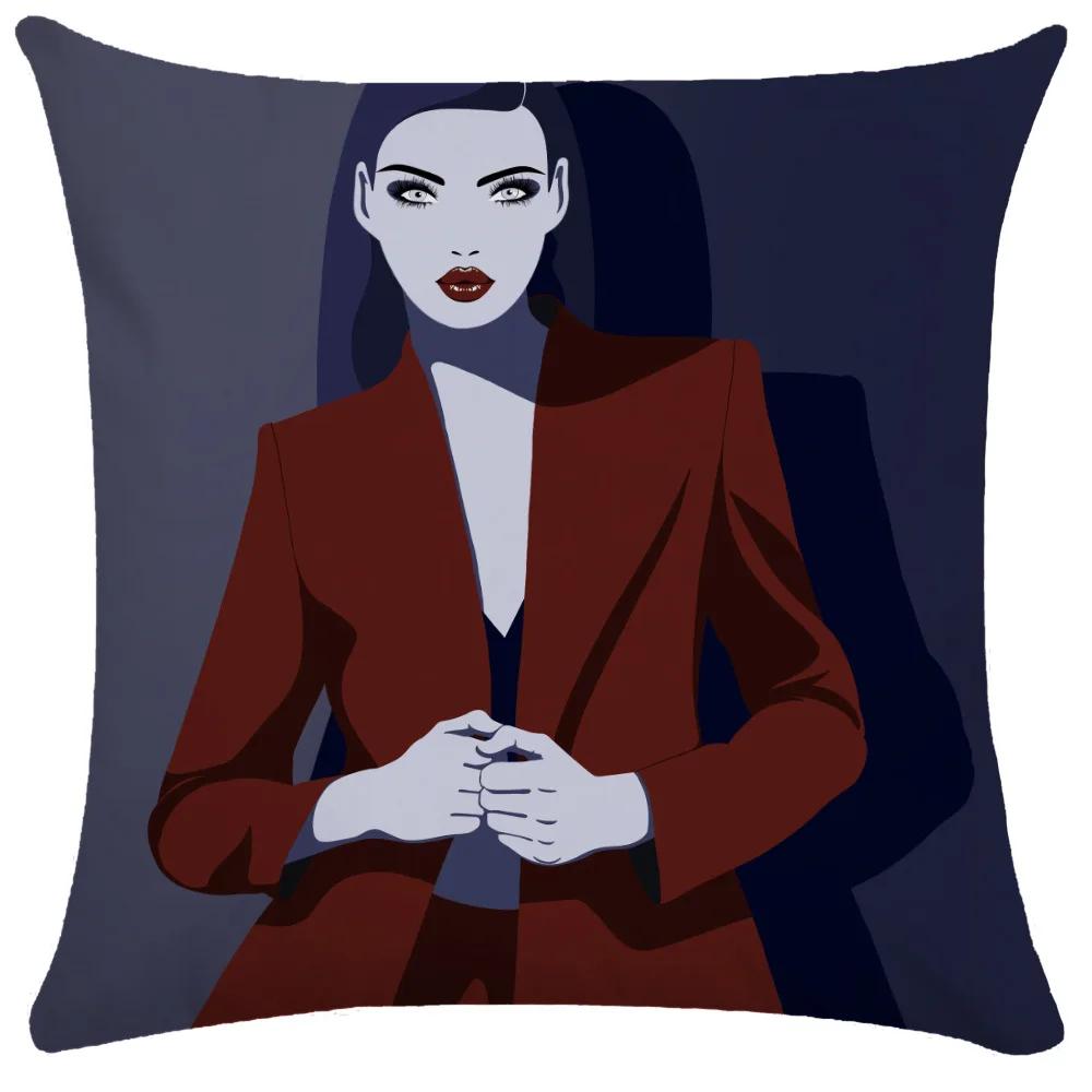 Home Decor Throw Pillow Covers Room Aesthetics Fashion Ladies   Double Bed Cushion