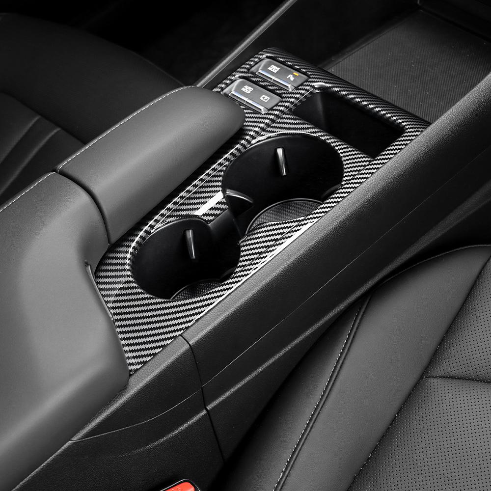 Carbon Fiber Central Console Water Cup Holder Trim Cover For Hyundai Sonata 2026 2026 Car Tuning LHD