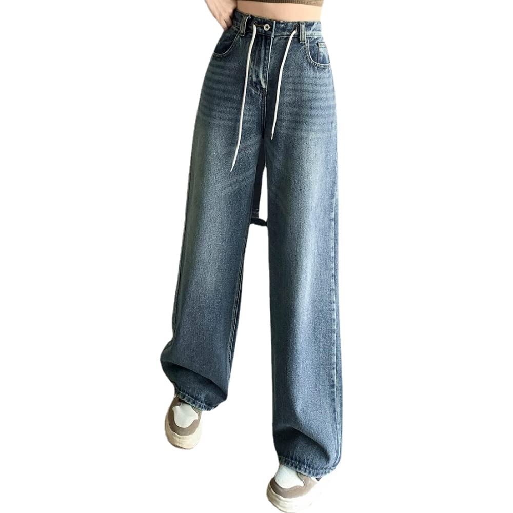 

Denim Long Wide Loose Gaucho Elastic Beautiful Large 2XL [JINJUDUO] Jeans, Pants, Women s, Pants, Pants, Fit, 9/10 Length, Trousers, Bottoms, Pants, синий