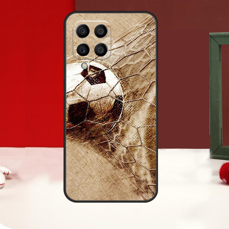 Football Passion Soccer Ball Case For Samsung Galaxy M33 M53 M13 M23 M52 M32 M12 M11 M31 M51 M20 M21 M14 M54 M31s Cover