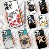 Cute Pug Dog Soft Phone Case for iPhone 17 Air 16e Pro Max 15 Pro 13 14 Plus 11 12 MagSafe Magnetic Coque