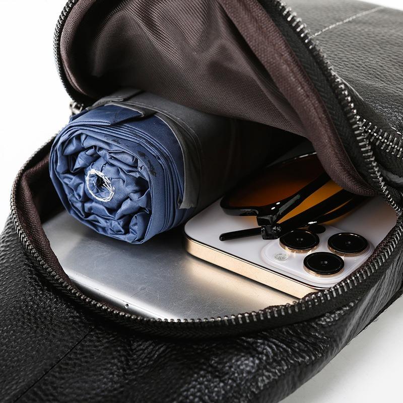 Single-shoulder Crossbody Bag Chest Bag Business Travel High-end Large-capacity Men's Small Crossbody Bag