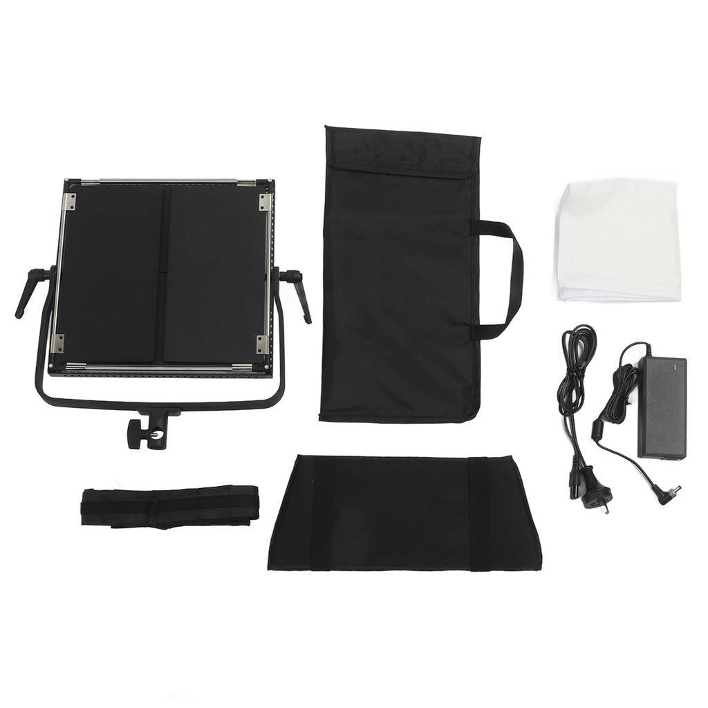 60W LED Video Light Photography Lighting Kit with Barn Door Full Color RGB Panel Light for Studio