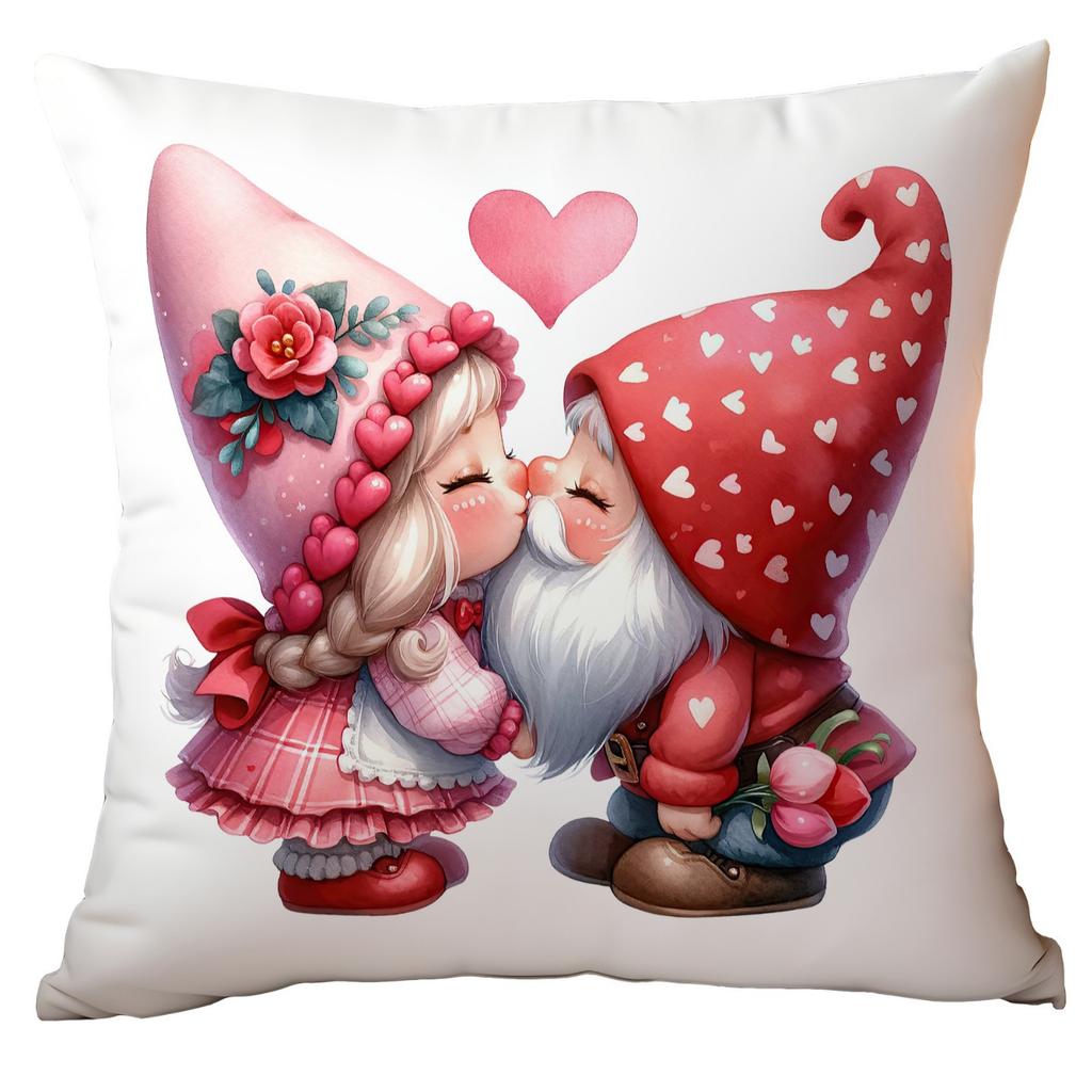 New Valentine's Day Pillow Cute Elf Red Love Living Room Sofa Pillow Cover
