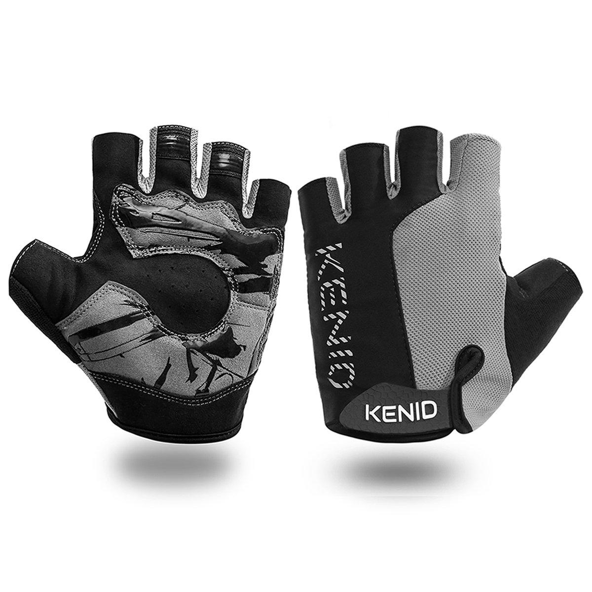 

Летние велосипедные перчатки без пальцев с гелевыми вставками, унисекс размер, (Серый (cg-18), M)