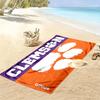 Clemson Tigers Print Beach Towel, Large Soft Quick Dry Towel for Beach Camping Swimming