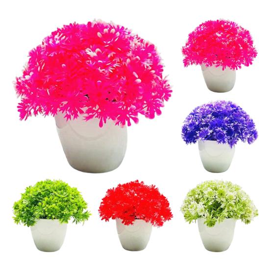 Simulation Chrysantheme Bunt Künstliche Blume Schick Landschaftsszene Layout Dekoration Wiederverwendbarer Kunststoff