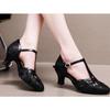 Glitzer Damen Modern Dance Schuhe Geschlossene Zehenpartie Walzer Latein Standard Tanzschuhe Mit Absatz 5cm