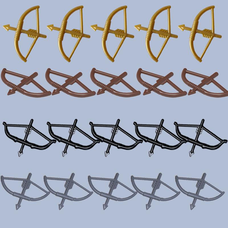 MOC Medieval Building Blocks Character Parts Model Toy Castle Knight Soldier Sword Bow Armor Shield Spear Piercing Parts Bricks