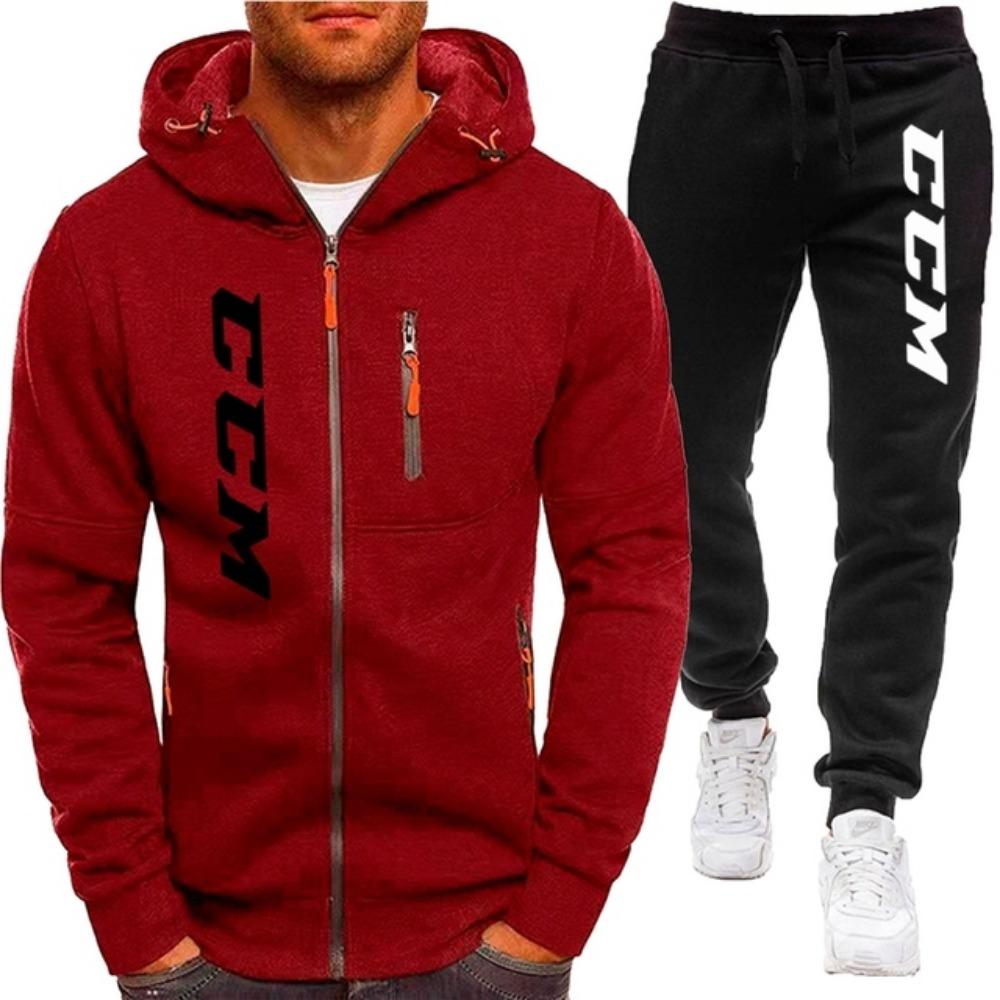 Men's Set Hoodie+pants Sports Set Casual Sports Shirt Sports Set Men's Casual Sports Zipper Set