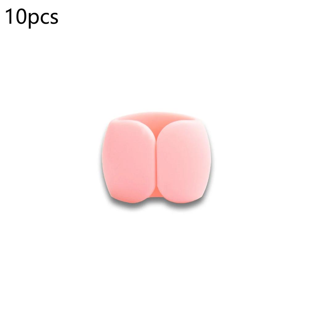 Cable Organizer Colorful Plastic Buckle Travel Wire Clip Compact Reusable Cable Winder Stylish Portable Charging Cord Management