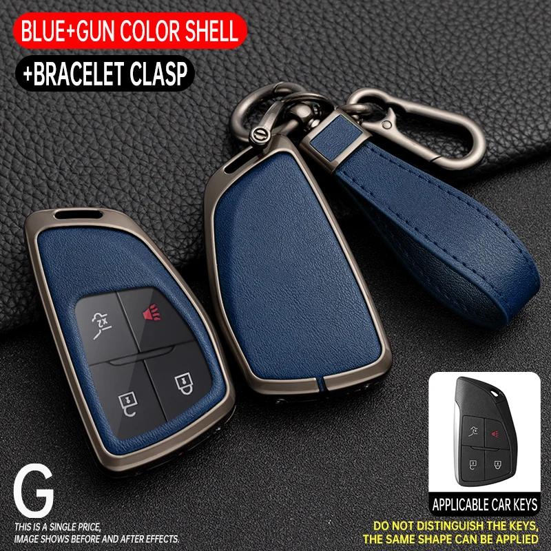 

Alloy 3/4/5/6 Buttons Car Key Cover Case For Chevrolet Tahoe Suburban For Gmc Yukon For Buick Envision S Plus Avenir -