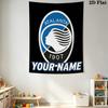 Custom Name Atalanta BC Wall Tapestry Aesthetic Wall Hanging Printed Fabric Blanket Decorative Tapestries for Bedroom Living Room Home Decor