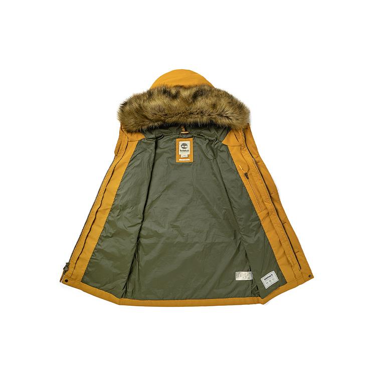 Timberland Parka Coats Men's Wheat Hooded Thickened Fleece Lined (Unisex) Parka Coats A22VQ P47