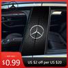 Heißer Autoaufkleber 2 Stück Auto-Mittelsäulenaufkleber Auto B-Säulen Schutzfolie Für Mercedes Benz AMG W203 W206 W220 W205 W211 W21