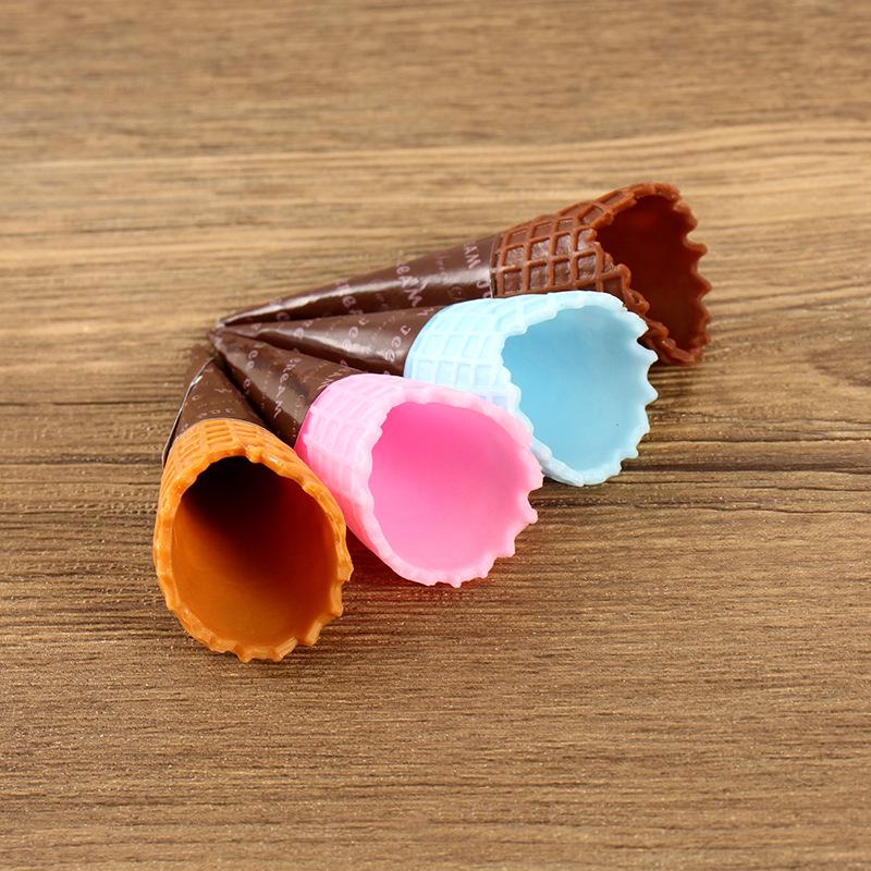 Miniature Ice Cream Cone DIY Clay Toy - Crispy Cone Play Food Model Accessories