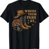 Where Them Fans At Leopard Cowgirl Boots And Hat Western T Shirt
