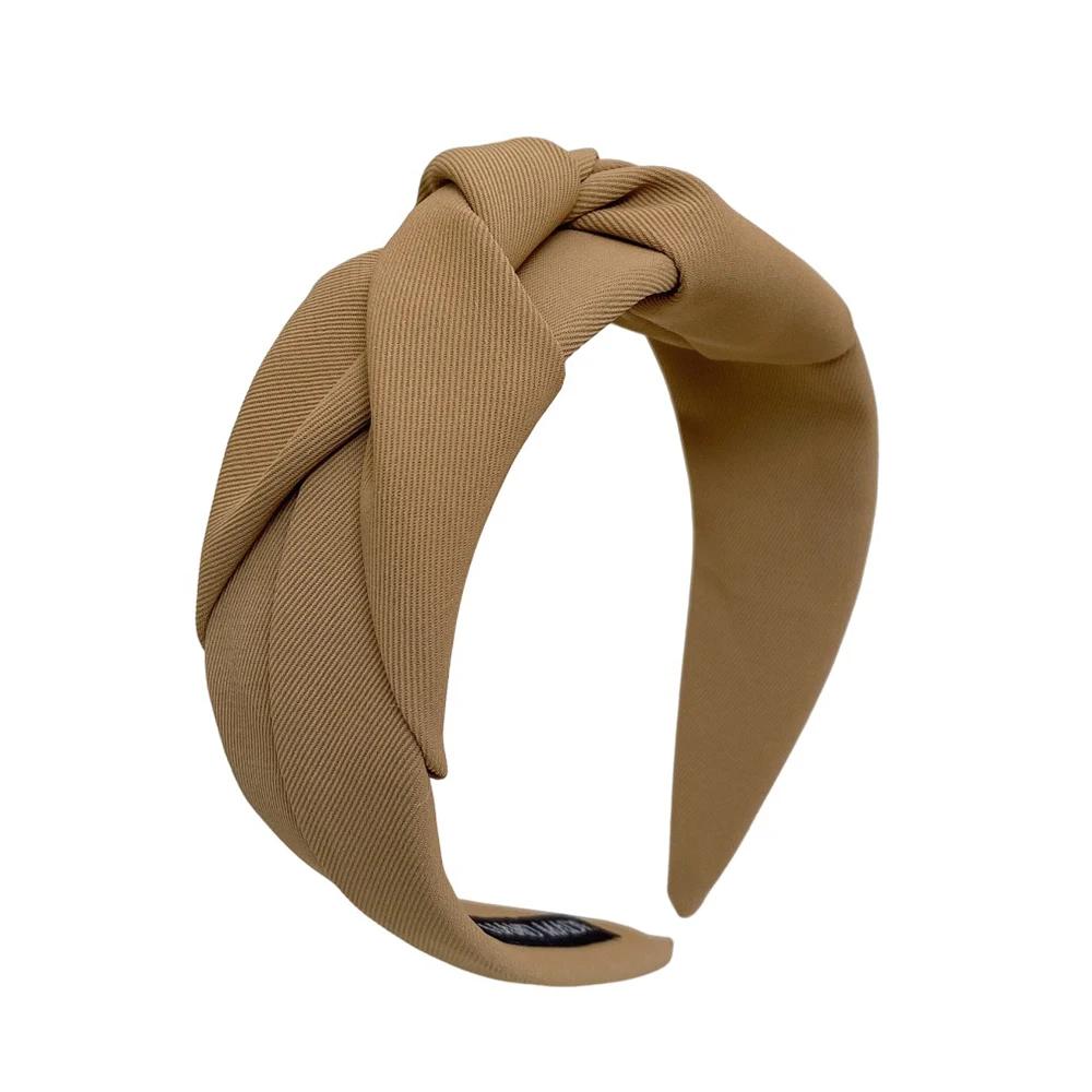 Girls Vintage Hair Bands Cloth Wide Hairband New Knotted Headbands for Women Headdress Soft Hair Hoop Hair Accessories Headwear