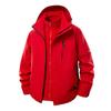 Womens Mens 3 In 1 Detachable Winter Hiking Jacket Waterproof Windproof Outdoor Camping Trekking Coat