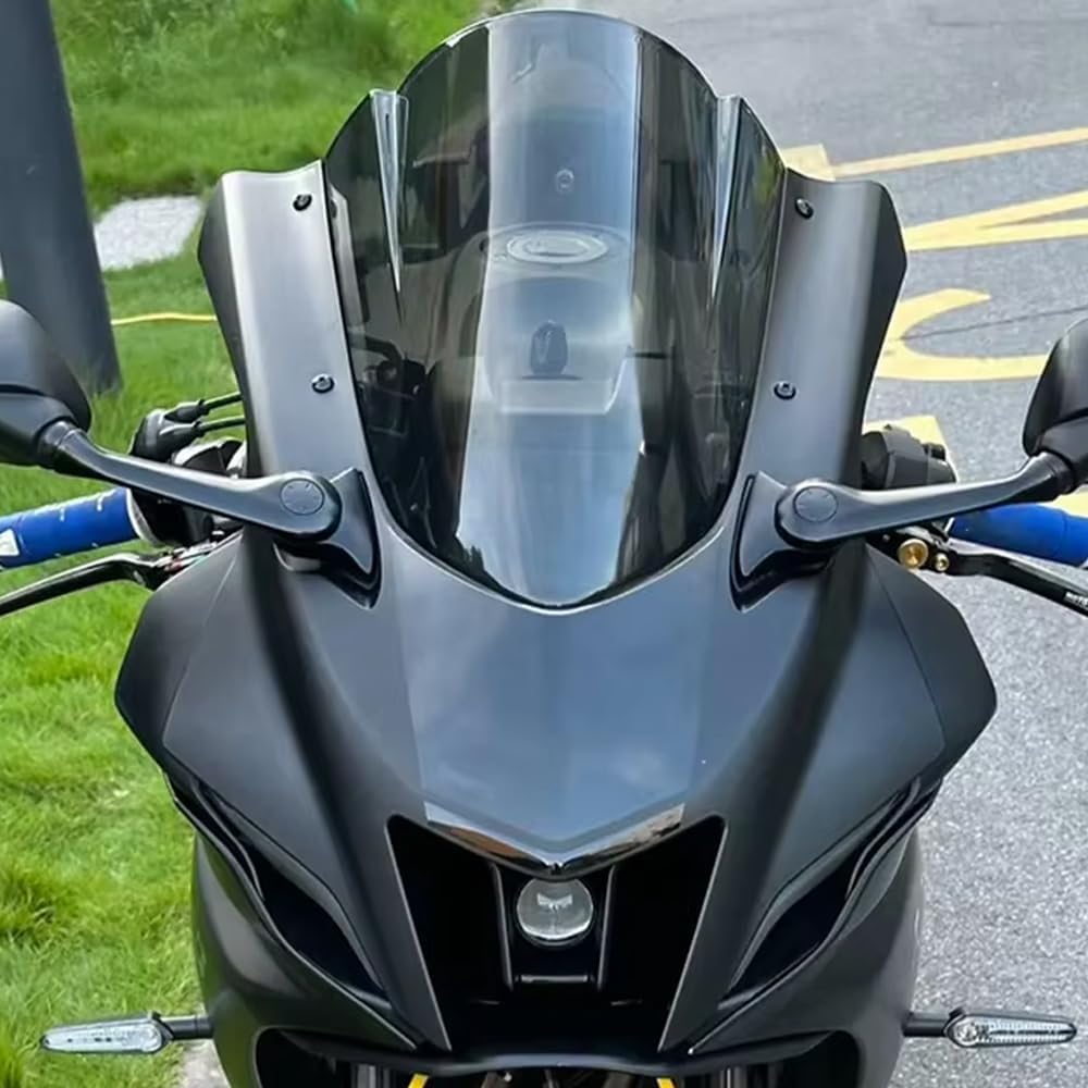 PARA YZF-R7 yzf r7 2026 2025 2024 2023 2022-2017 acessórios para-brisa modificado para competição para-brisa elevado para-brisa esportivo viseira preto