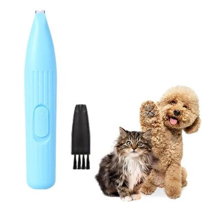 LED Hundehaarschneider für die Fellpflege Akku-Fußhaarentferner Sicherer Katzenpfotentrimmer Augen
