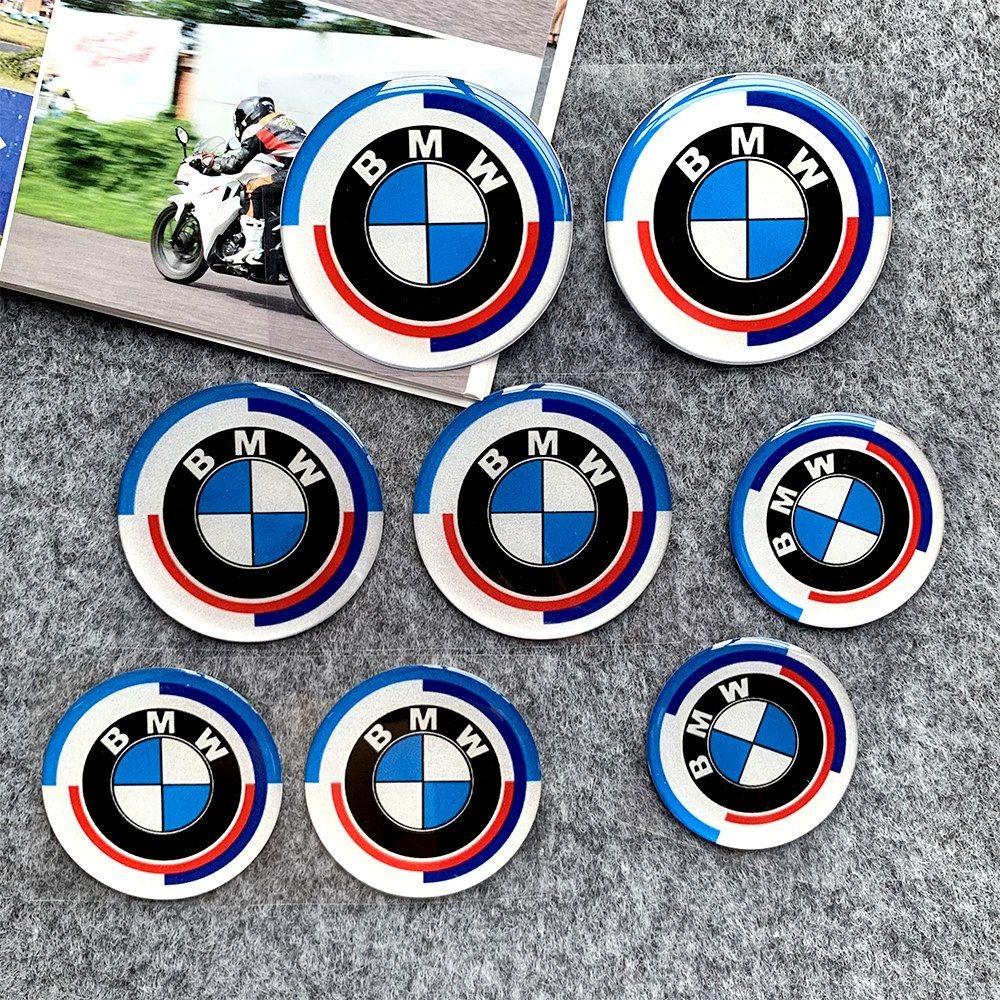 2pc Car Smart Key Emblem Sticker Car interior sticker Accessories For BMW M Power I3 G08 F15 F16 G20 E34 F94 F95 G30 G11 G12 E36 cybr60