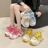 2025 autumn new breathable mesh women's shoes thick-soled heightening dad shoes versatile casual sports shoes running shoes