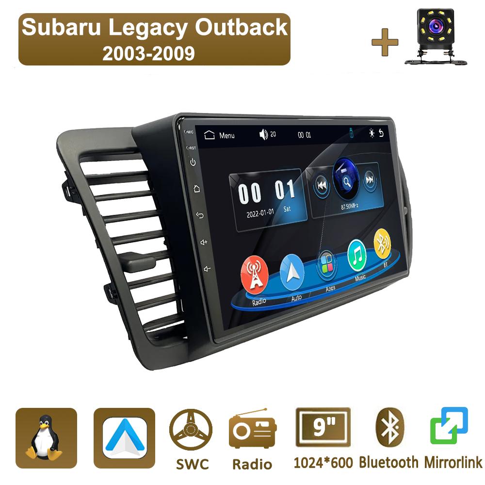 

Icreative Car Radio Multimedia MP5 Player Head Unit Stereo BT For Subaru Legacy Outback 2003-2009 чёрный