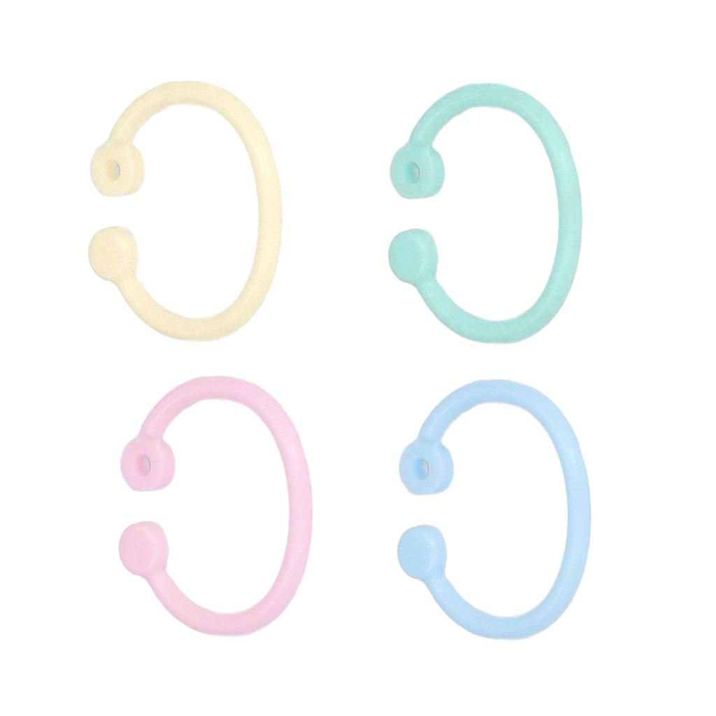 160Pcs  Rings PE Material  Easy  Wide Application Book Rings for Keys Document