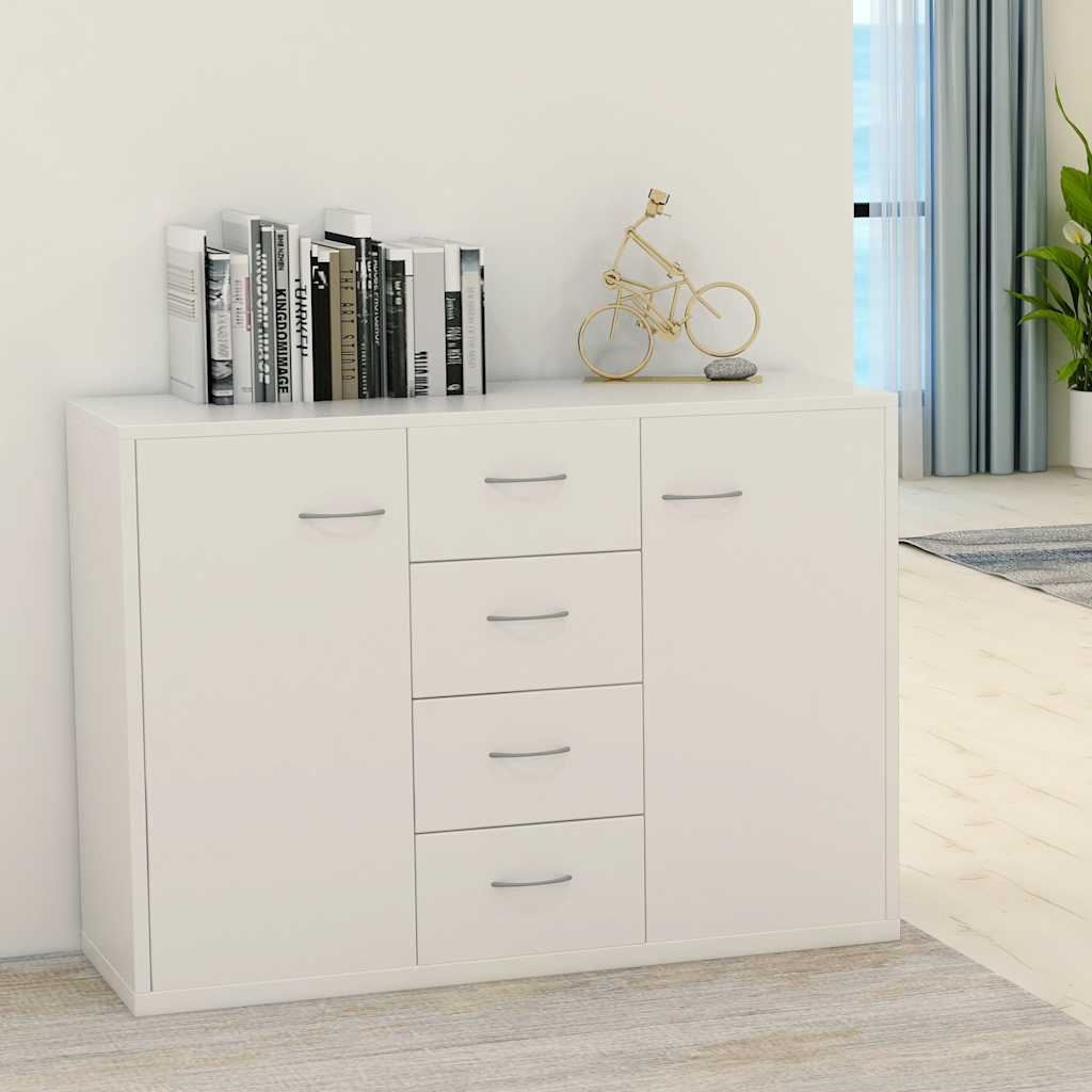 Sideboard White 88 x 30 x 65 cm Particleboard