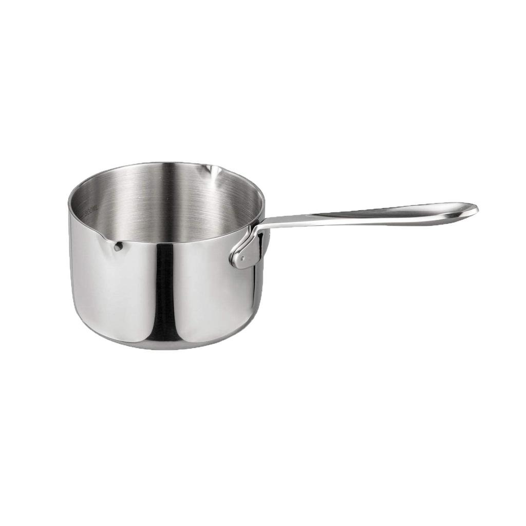 IMEEA Milk Stainless Induction Mini Milk Silver Pan, Saucepan, 18-10 Steel, Compatible, 450ml, Pan,