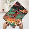 Retro Astronaut im Weltraum Gedrucktes Poster Benutzerdefinierte Wandkunst Retro Vintage Metallblechschilder für Gamer-Zimmerdekoration Zu Hause Gemütlich