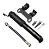 Bicycle Pump Portable with 3 Air Nozzles Aluminium Alloy Ball Pump Inflator for Outdoor Black