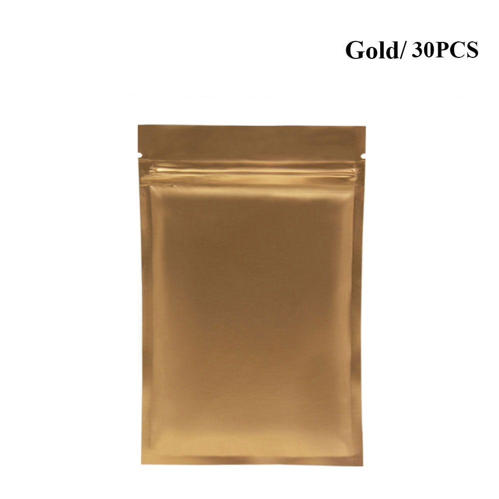 10/30PCS New Home Storage Flat Glossy Heat Seal Aluminum Foil Bags Storage Bags