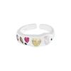 Ring Copper Adjustable For Women Showcasing Colorful Zircon Stones In Eyecatching Geometric Design For 2023