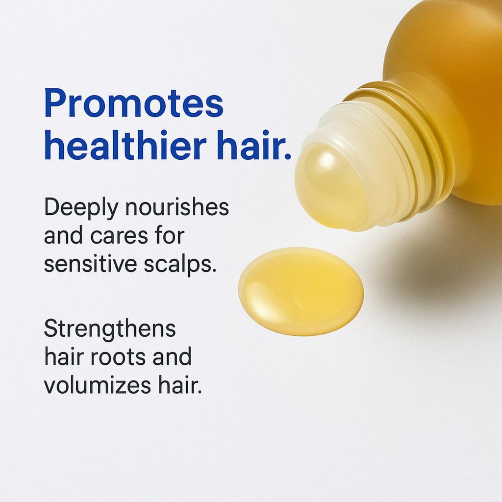 Hair Growth Roller Oil,No Rinsing Required, Absorbs Quickly, Suitable For Thinning Hair And All Hair Types.