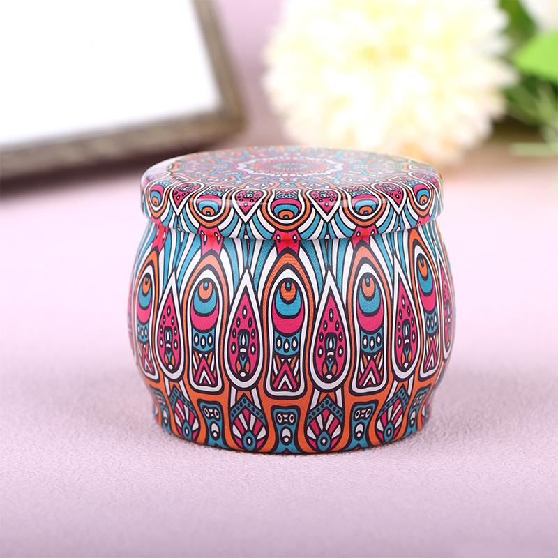 Vintage-Kerzen-Blechdose, Süßigkeiten-/Keks-Aufbewahrungsbox, Trockengewürz-Aufbewahrungsglas, geeignet für die Herstellung von DIY-Kerzen, kosmetischer Salbe, Weihnachten