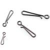 200pcs Fishing Quick Connectors 4 Size Per Box High Strength Stainless Steel Fast Change Clip for Lures Tackle System