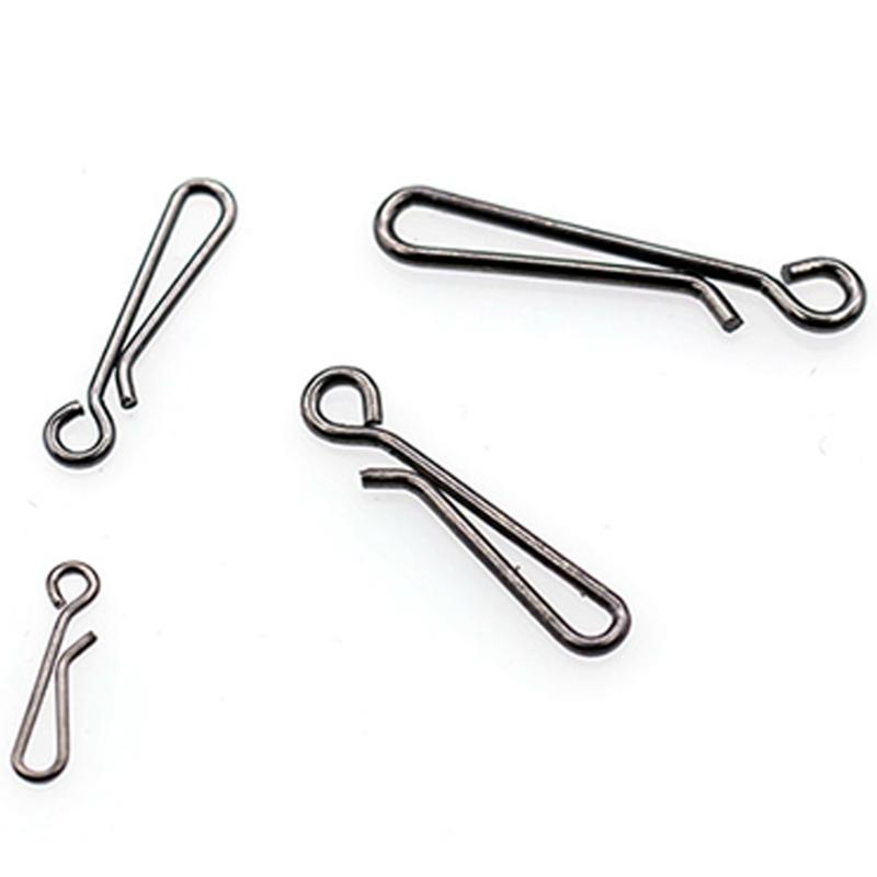 200pcs Fishing Quick Connectors 4 Size Per Box High Strength Stainless Steel Fast Change Clip for Lures Tackle System