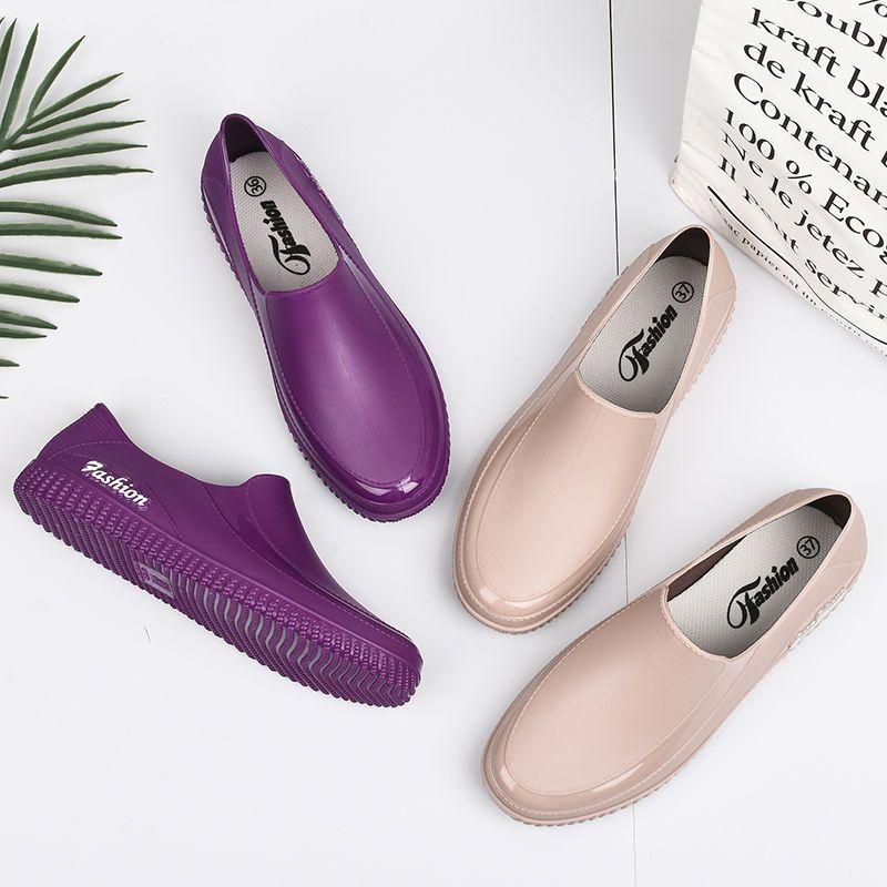 Non-slip Fashionable Low-cut Short-cut Shallow Mouth Waterproof Rain Boots