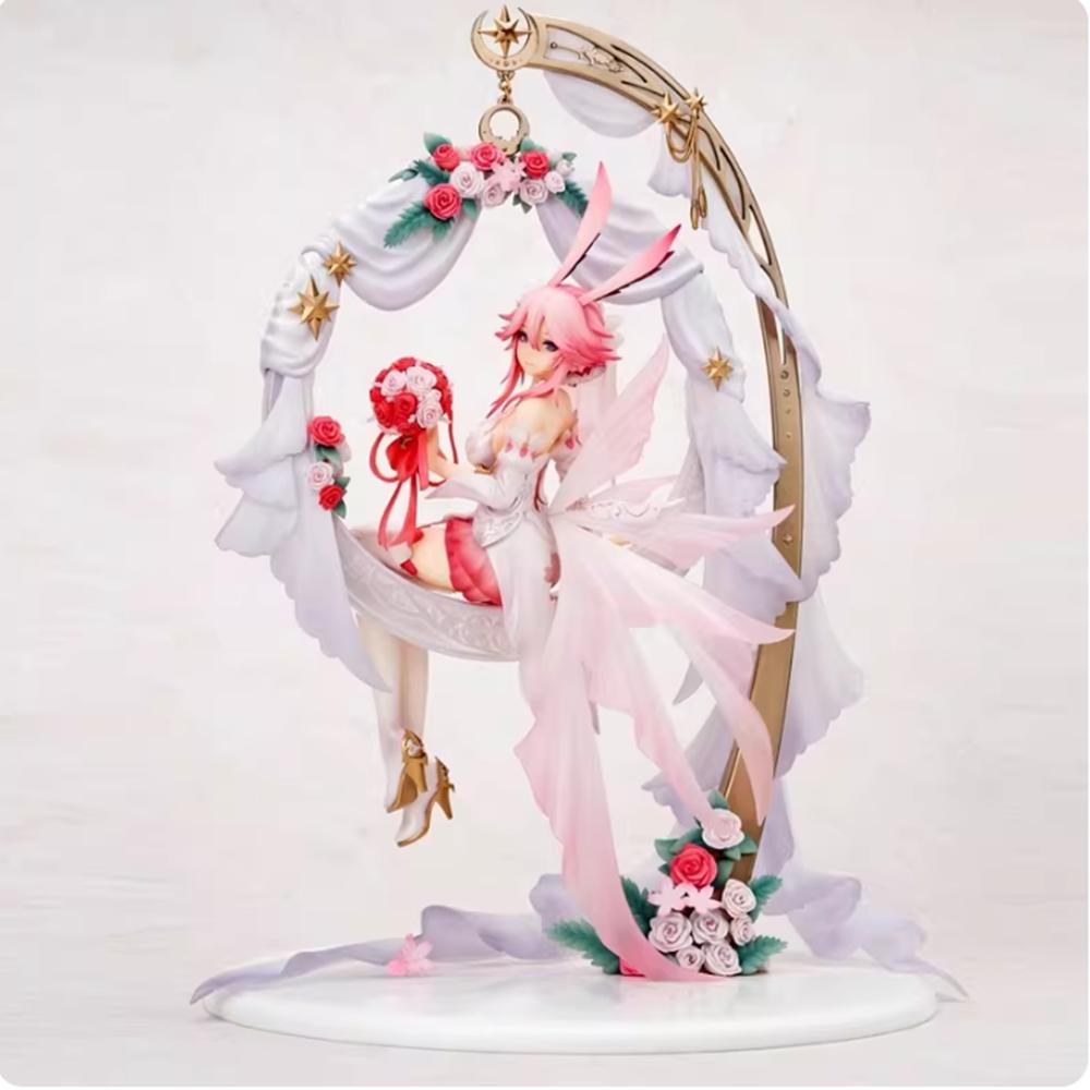 

29CM Honkai Impact 3 Yae Sakura Qiluo Fantasy Beautiful Girl Anime Handmade Action Figures Desktop Case Decoration Ornament Gift without box
