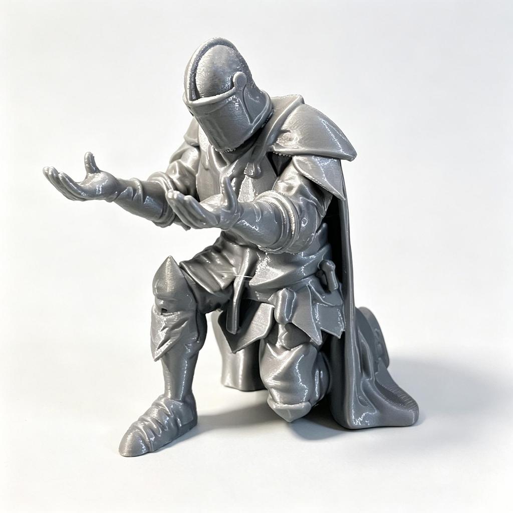 3D Printed Executive Knight Pen Holder - Armor Hero Desktop Decor Ornament