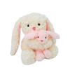 Rabbit Cartoon Cute Holding Small Rabbit Plush Toy For Bedroom Playroom And