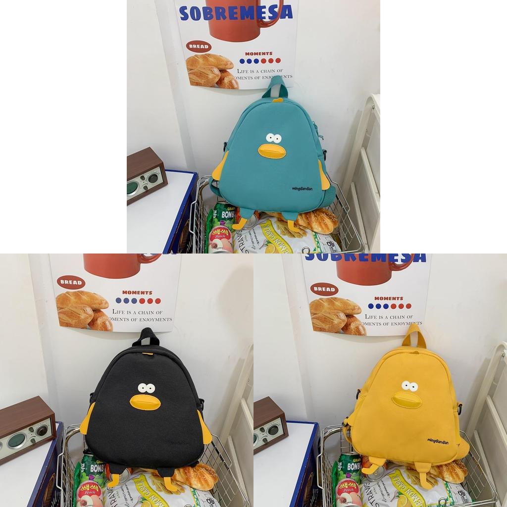 Cartoon Küken Leinwand Rucksack für Mädchen im Tote-Stil mit Aufdruck