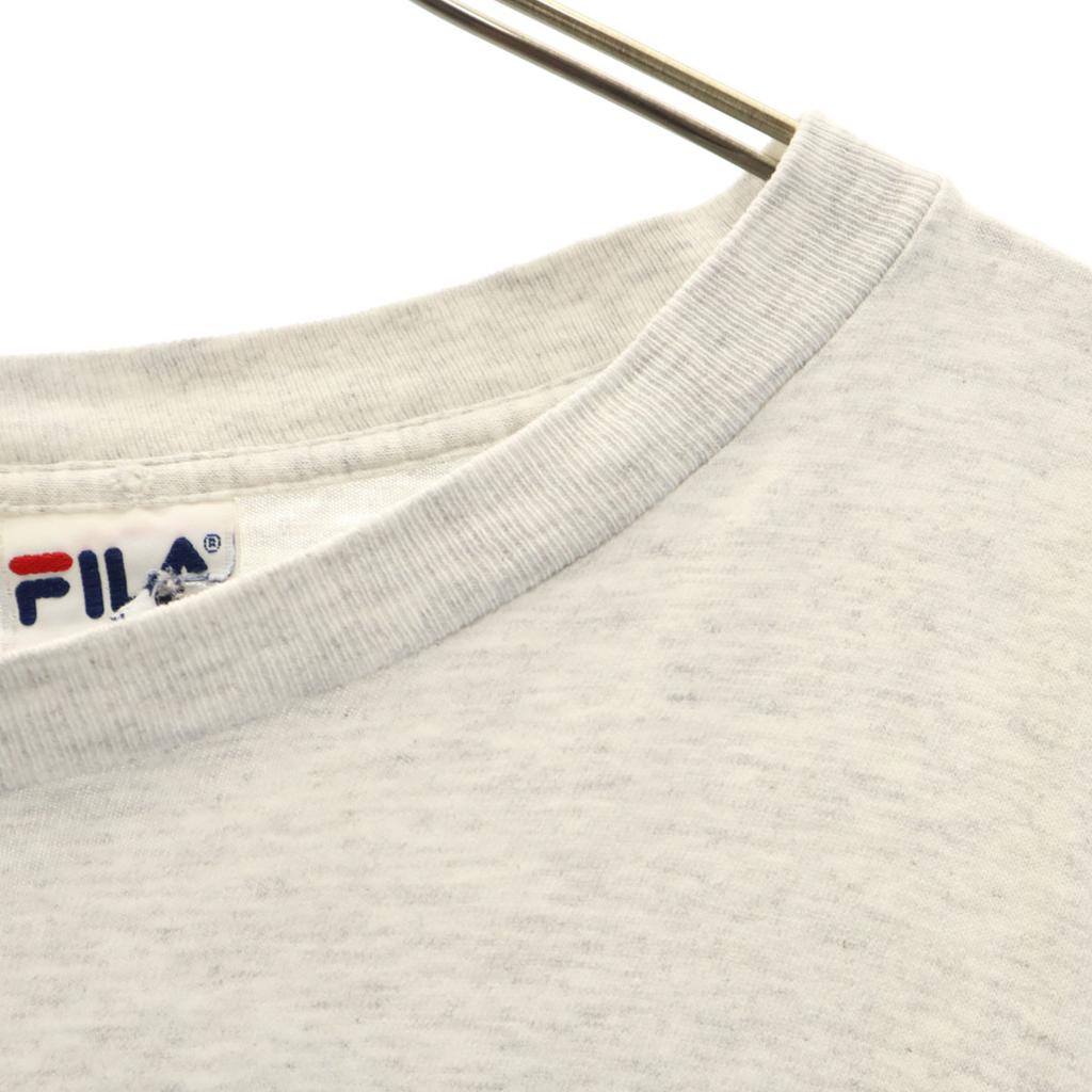 Fila 90s Made In USA Old Long Sleeve T-shirt L Gray Ron T Men's Used